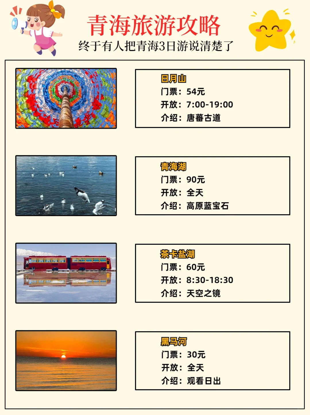 终于有人把青海3日游讲明白了！懒人版攻略！