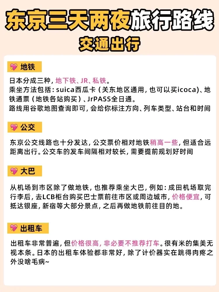 🗾东京三天两夜 | 超实用旅游攻略🥳