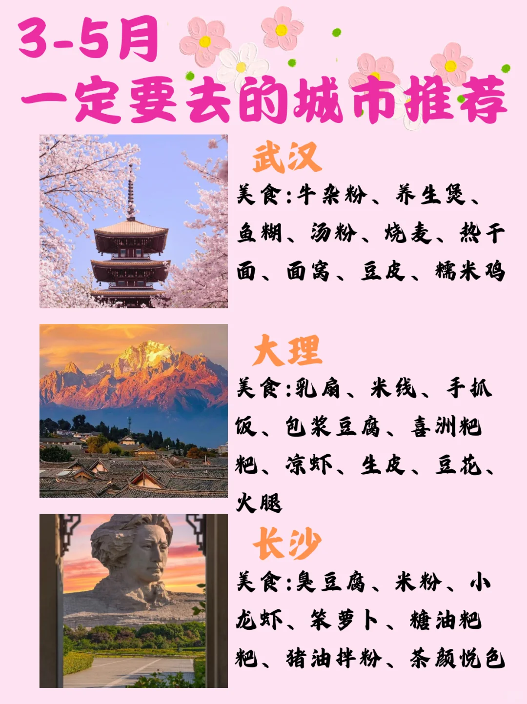 3-5月一定要去的城市推荐✅✅