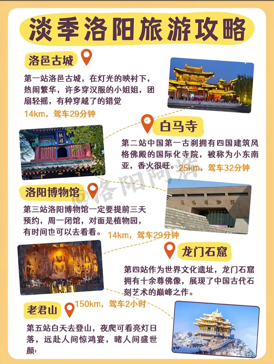 洛阳旅行3-4月淡季篇避坑攻略，全程不绕路