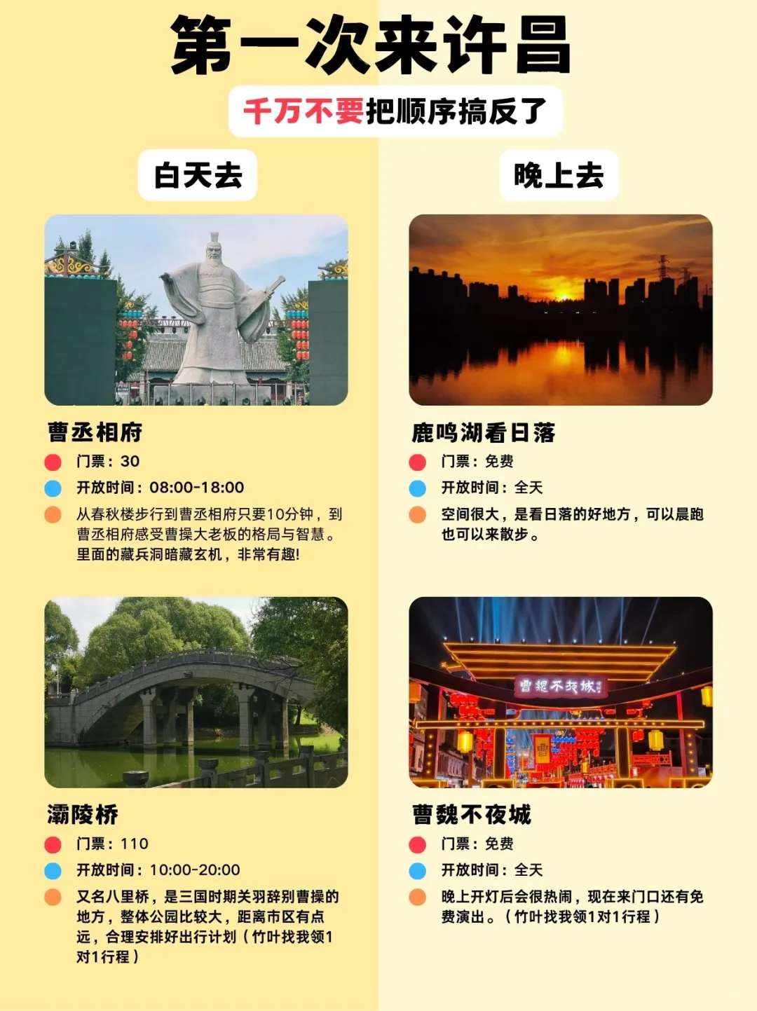 第一次去许昌旅游🔥必看攻略❗
