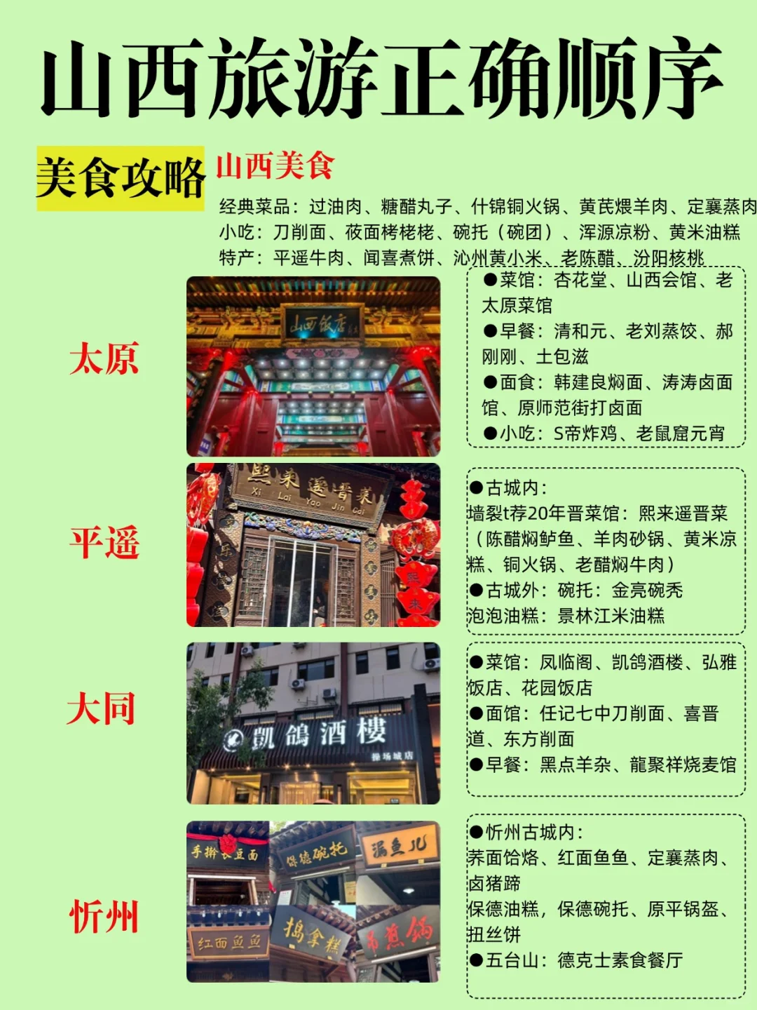 第一次来山西旅游的听劝✅山西旅游攻略♥