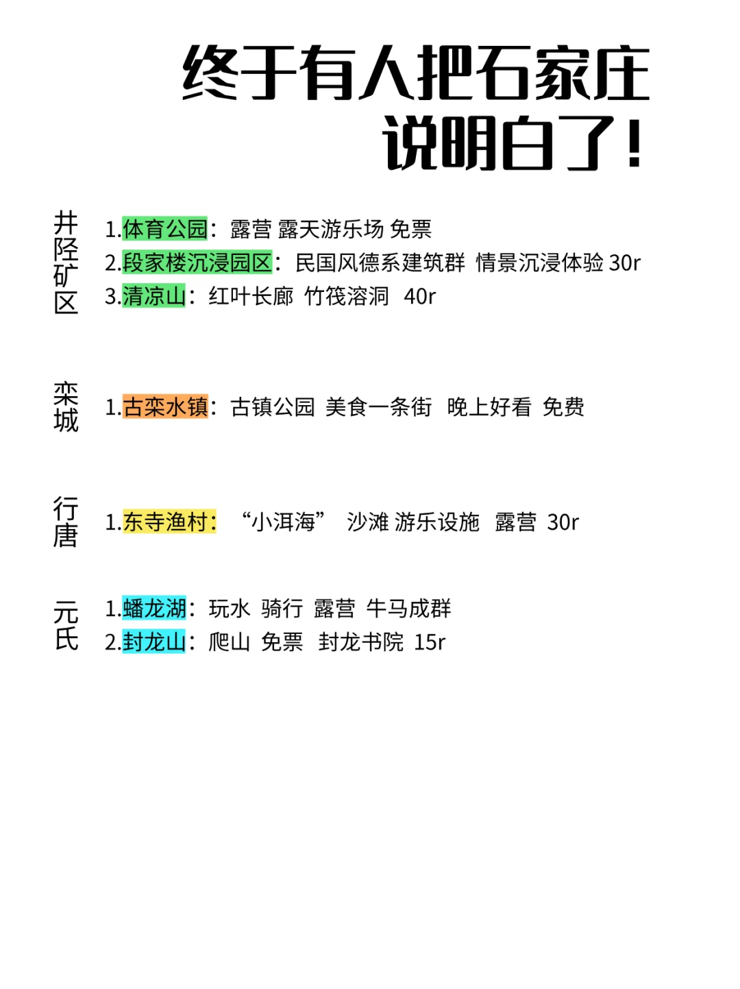 终于有人把石家庄说明白了！