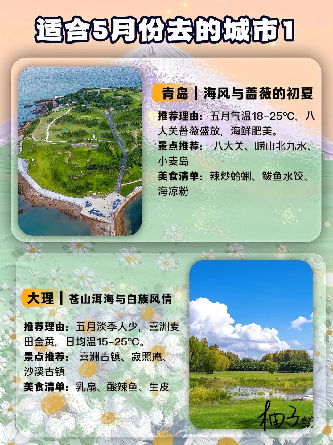 全国适合5月份去旅游的城市