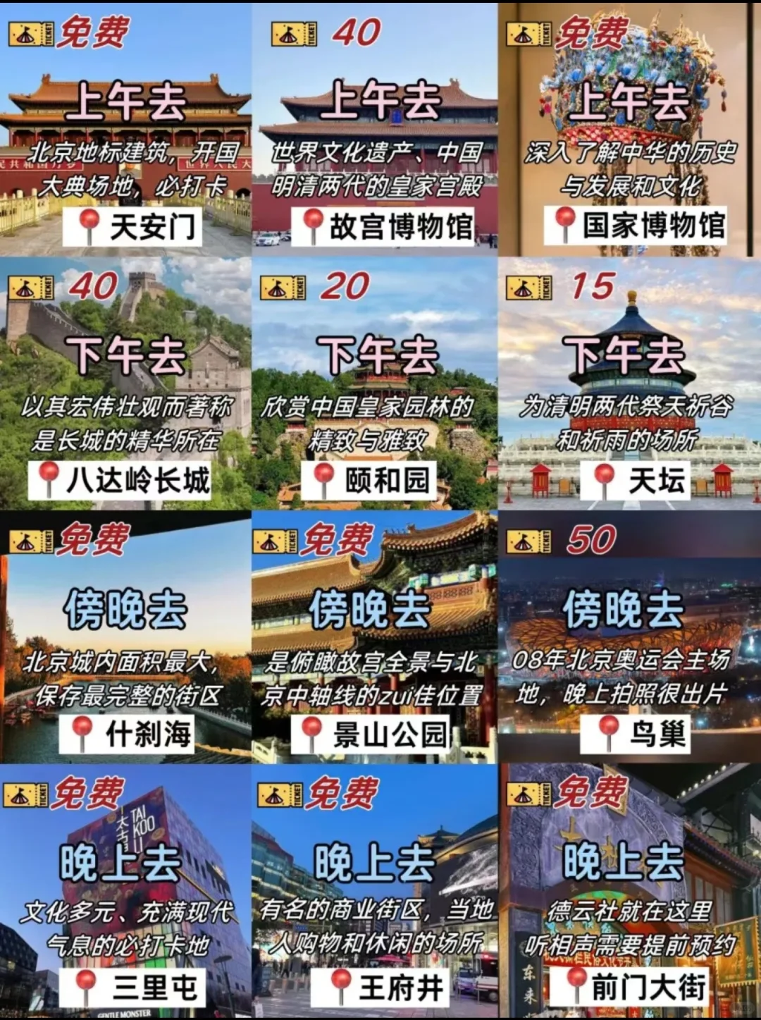 北京人整理的最全旅游攻略