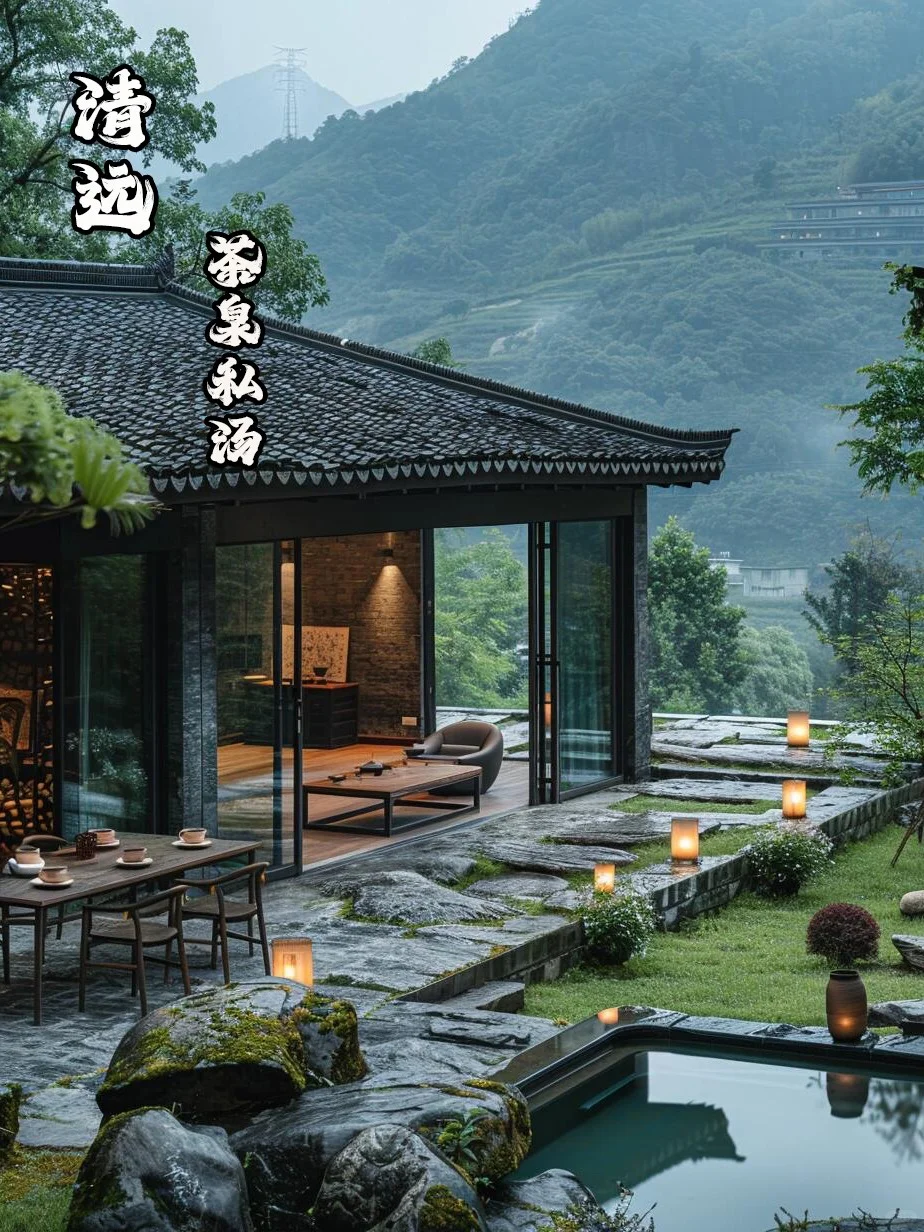 和闺蜜二刷清远！！可以泡私汤的茶山泉居！
