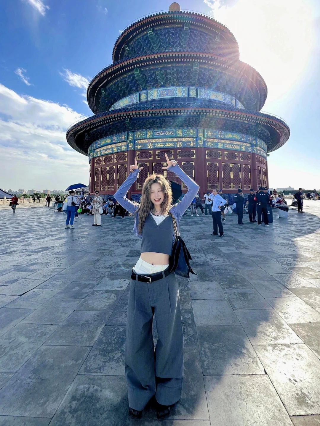 北京天坛会惩罚每一个带包带纸的人！！！