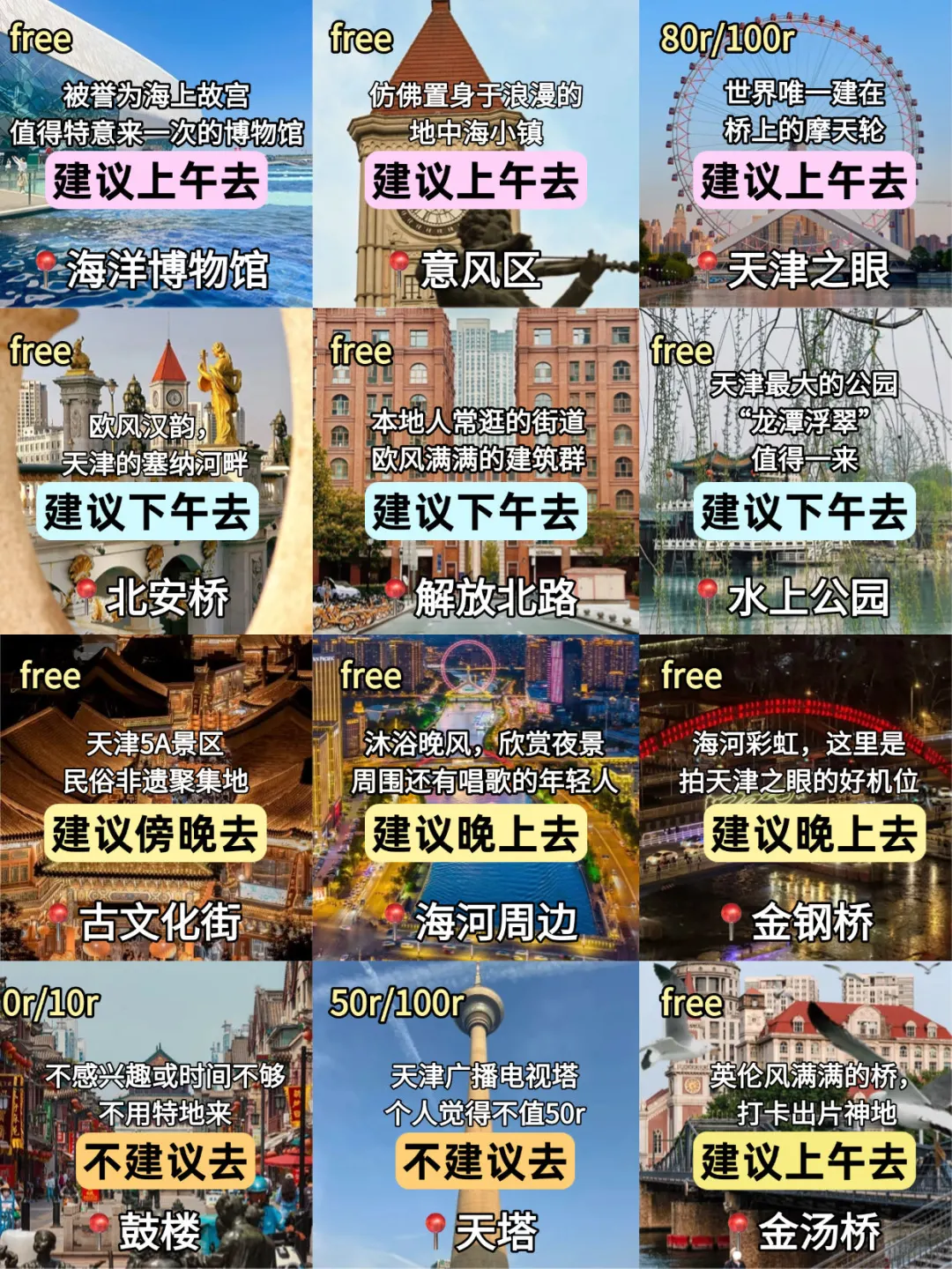 天津📍景点避坑｜去天津前一定要看‼️