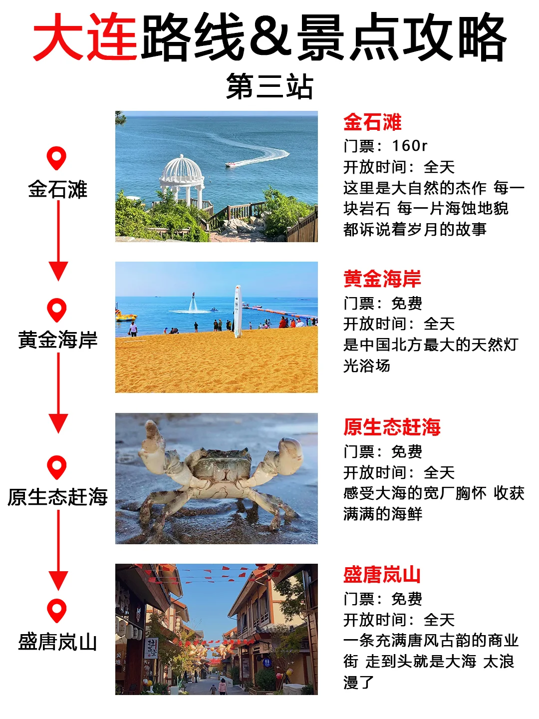 大连旅游纯玩4天人均才1000多