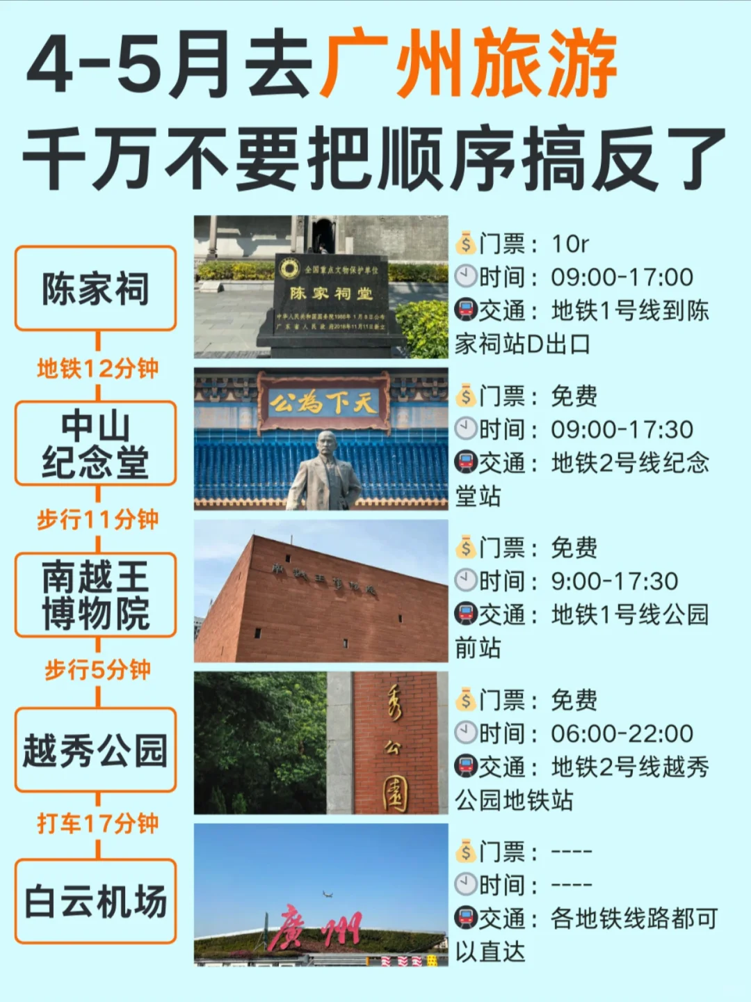 终于有人把4~5🈷️广州旅游攻略讲清楚