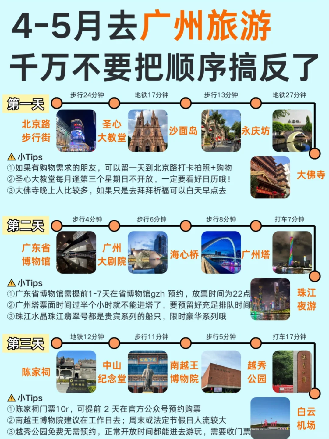 终于有人把4~5🈷️广州旅游攻略讲清楚