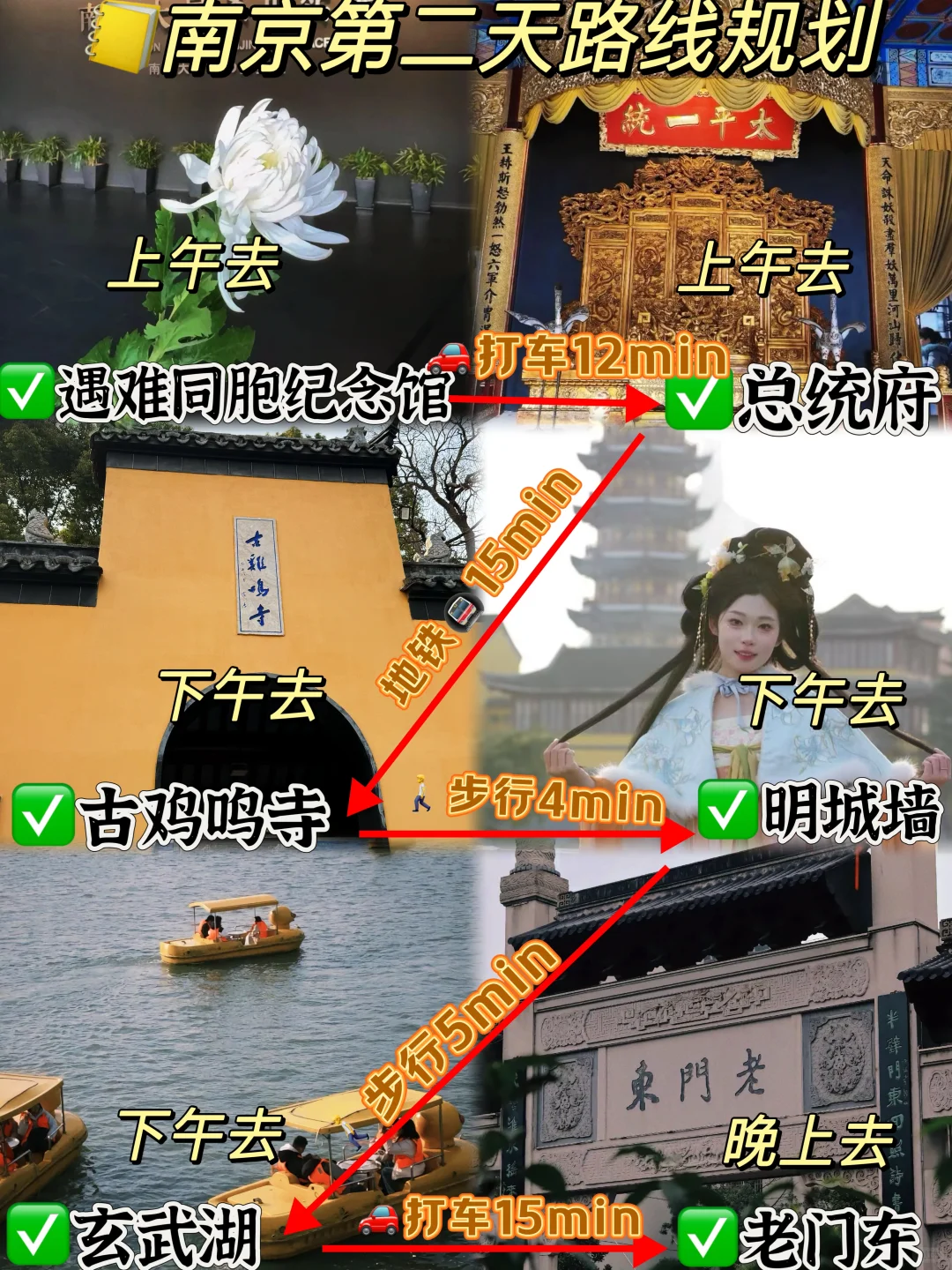 03女大📍南京/两日游详细版路线旅游攻略❗️