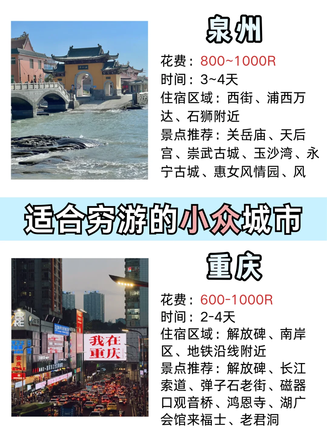 4-5月淡季适合穷游的八个城市❗️放心码住