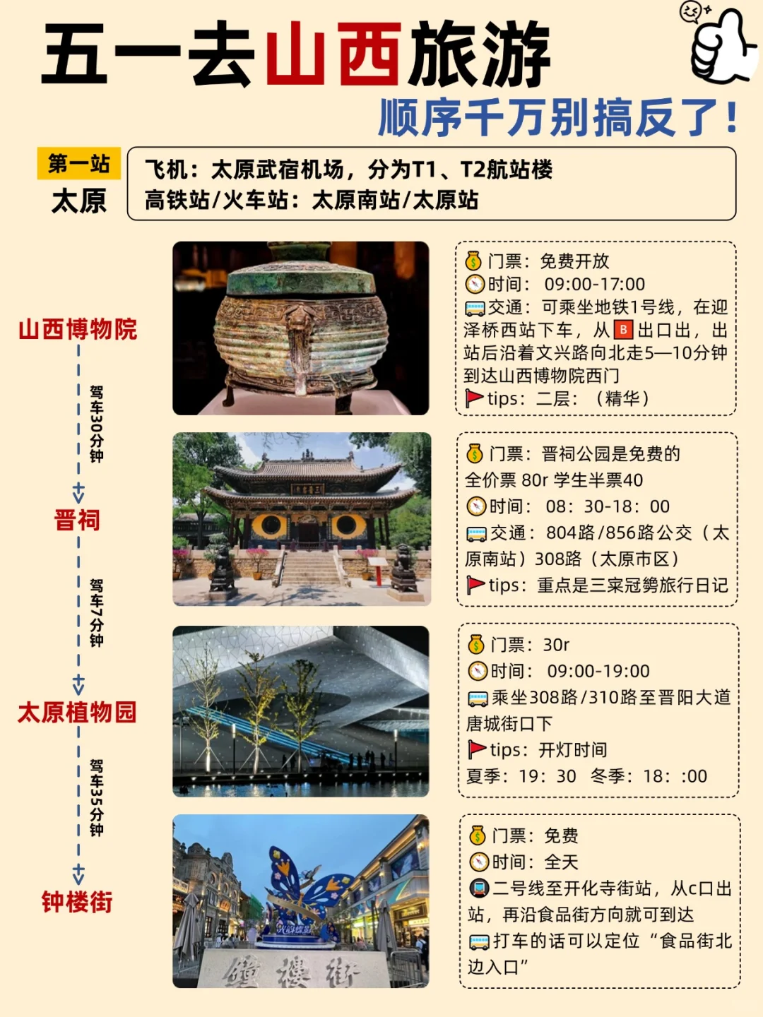 五一山西旅游保姆级攻略✨路线美食全掌握