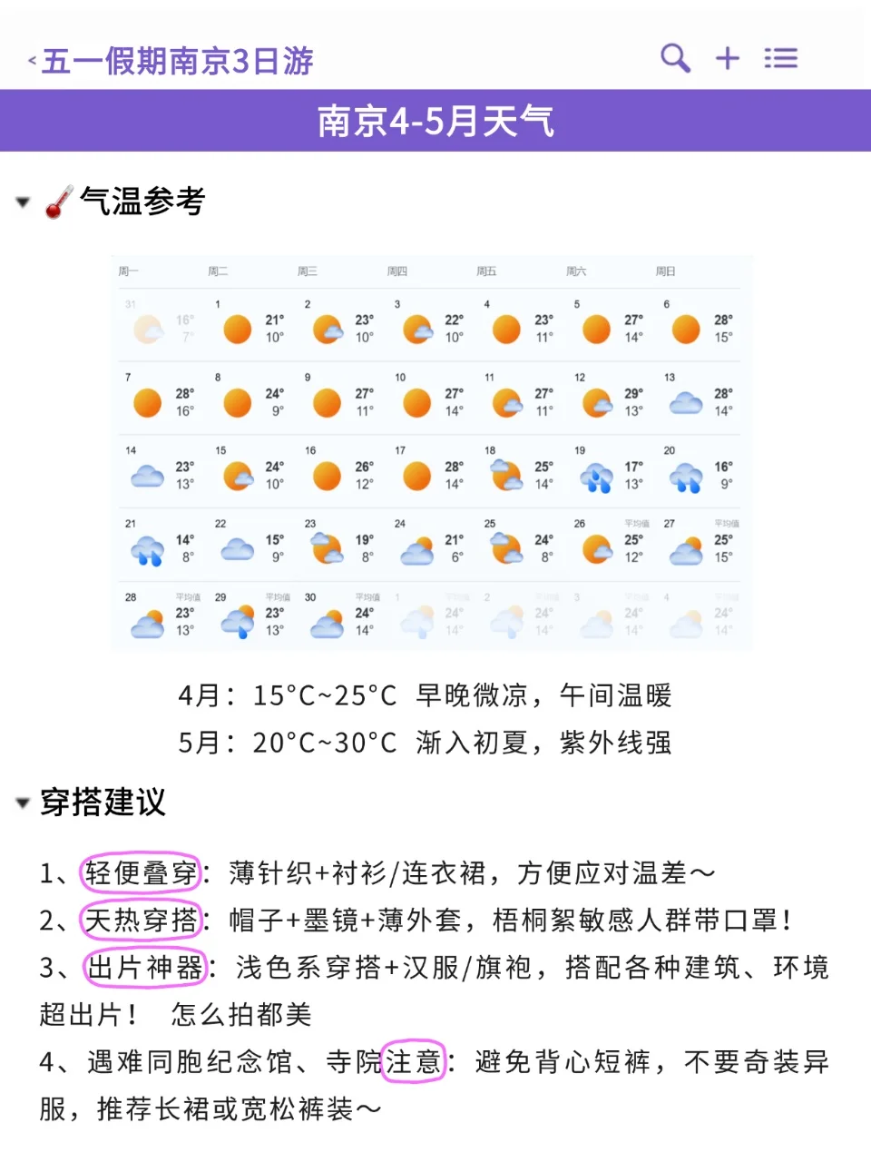五一来南京的宝子注意了，来之前一定要看❗️