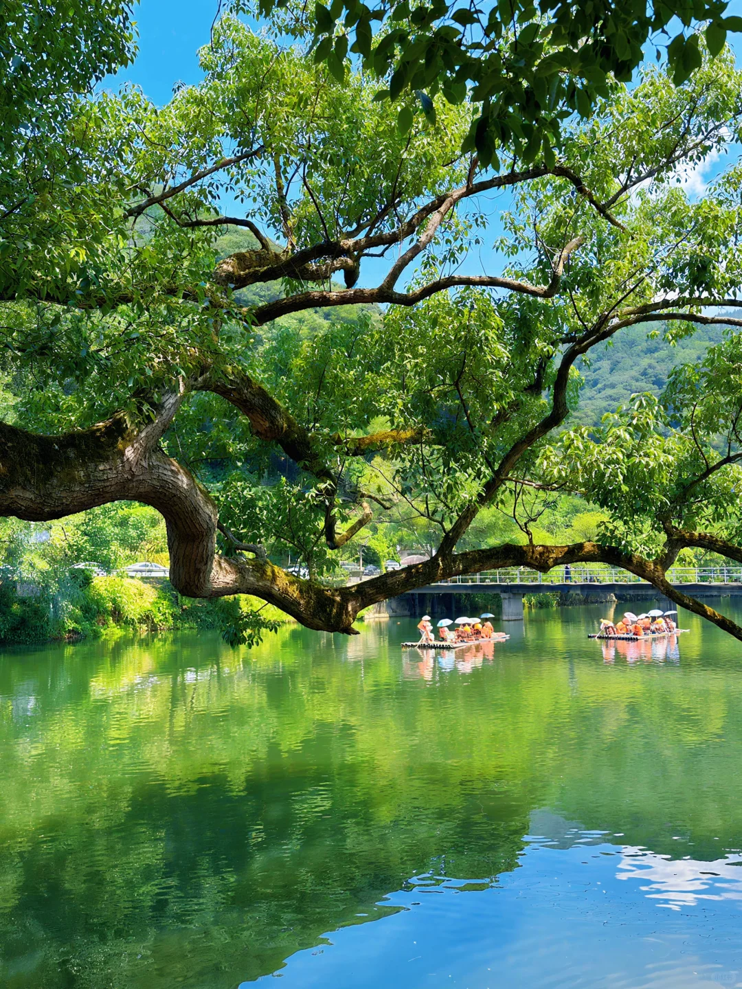 上坦村｜小众千年古村落体验竹筏漂流