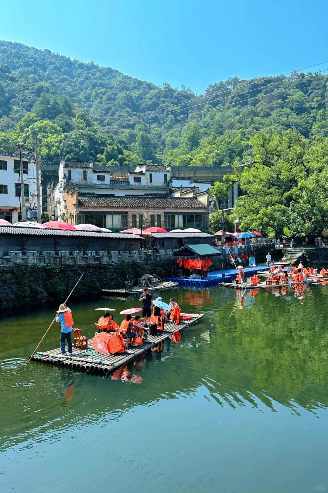 上坦村｜小众千年古村落体验竹筏漂流