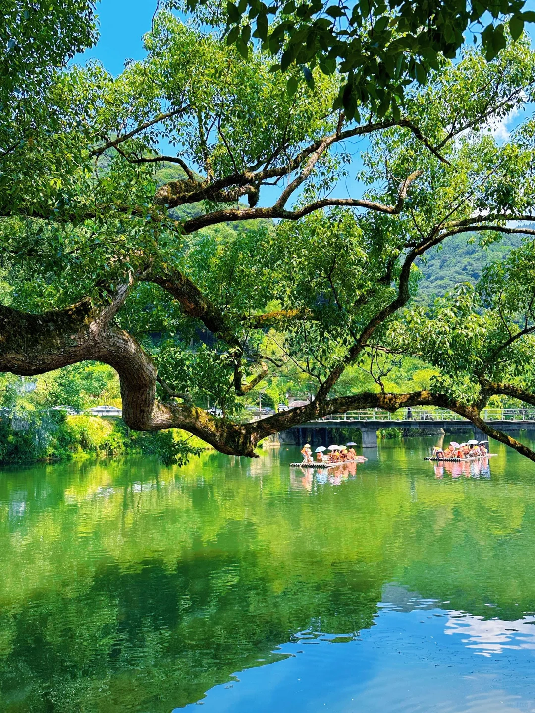 上坦村｜小众千年古村落体验竹筏漂流