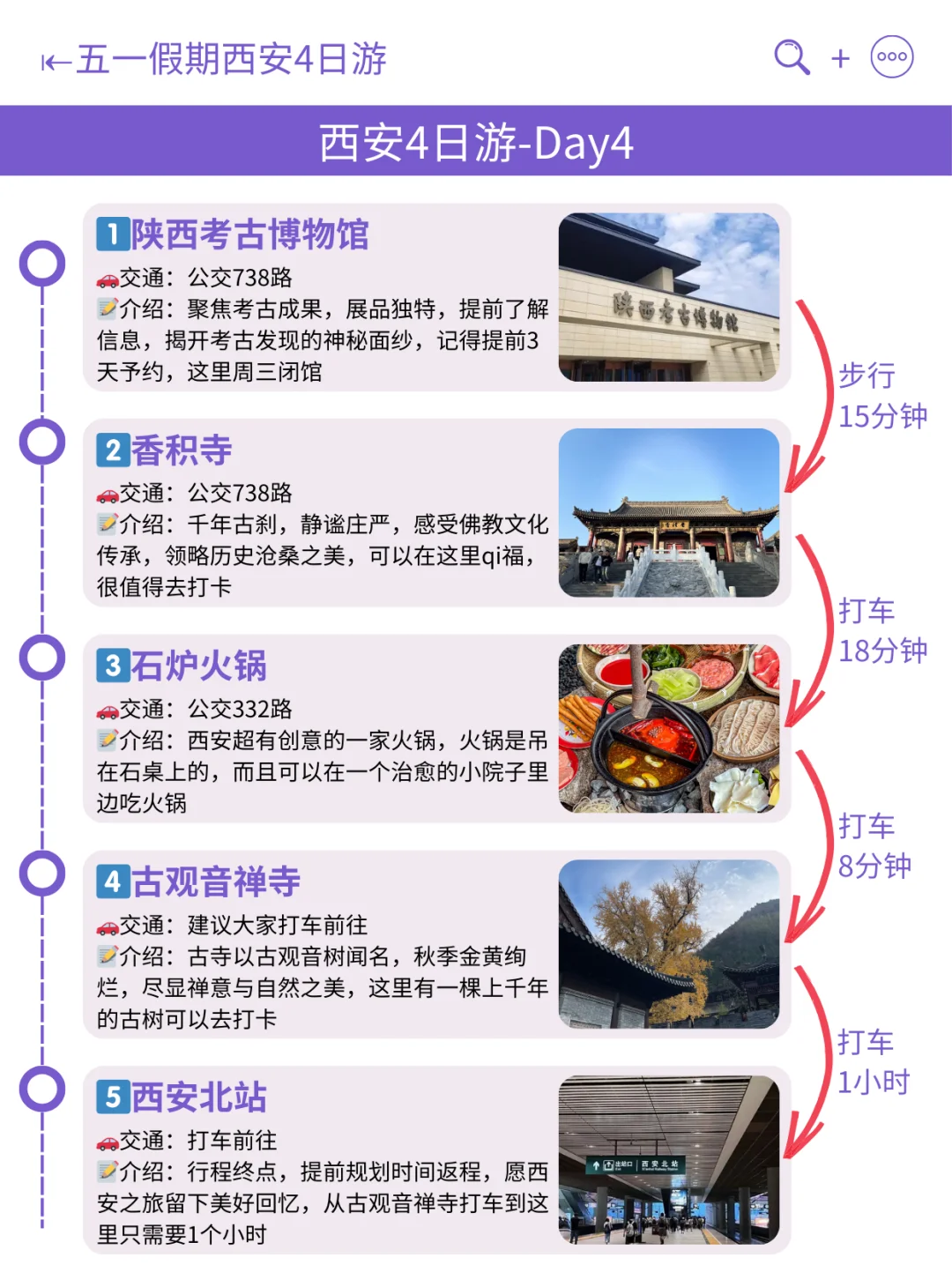 本J人对自己做的西安旅游攻略超满意😄