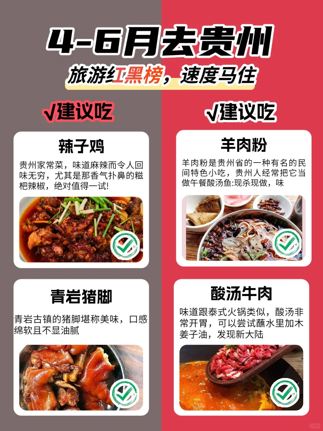 4-6月去贵州旅游‼️一定去🆚不要去