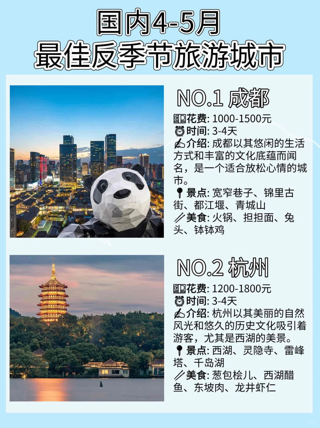4-5月低预算反向旅行？看这篇就够啦！