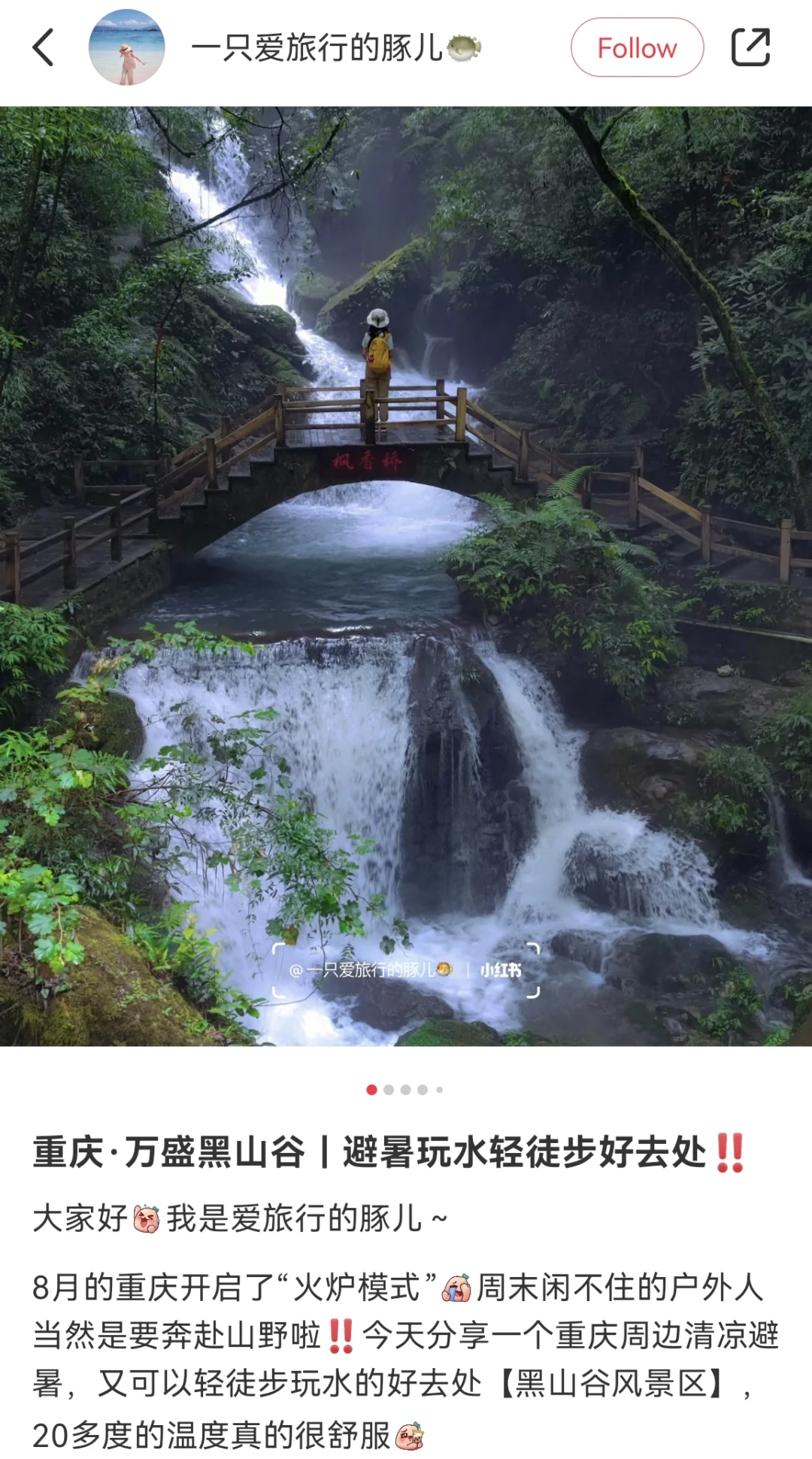 🔥避暑刚需！重庆周边游6个20℃冰箱景点