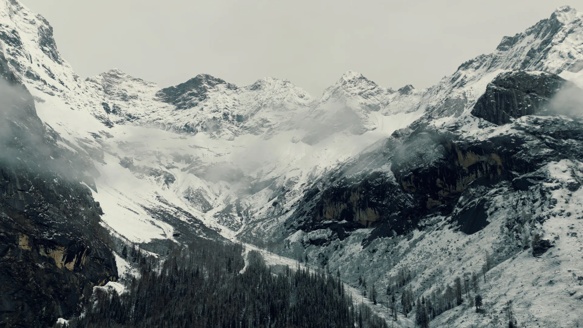 双桥沟雪景