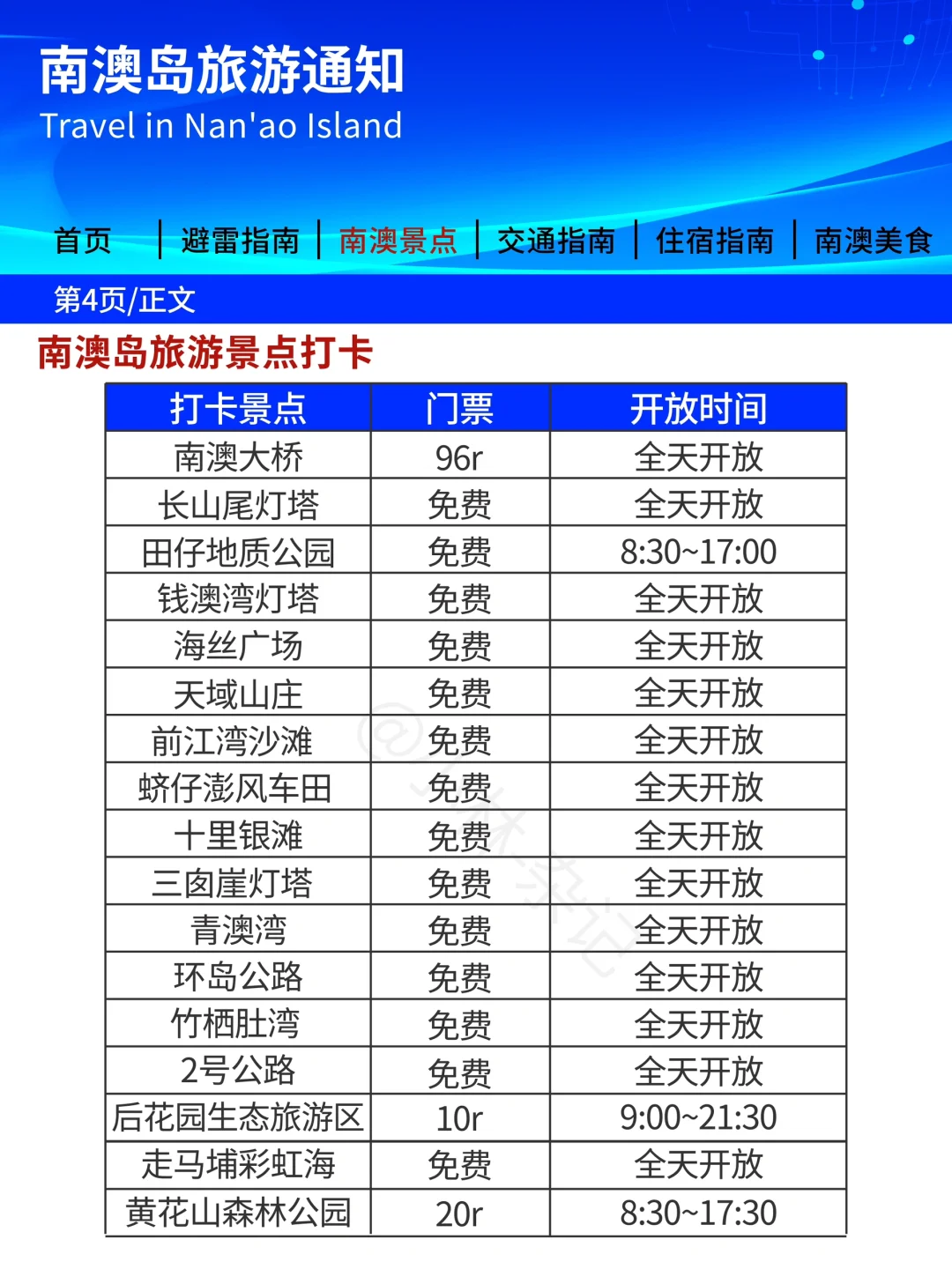 南澳岛旅游通知！幸好提前看到😭超全避雷