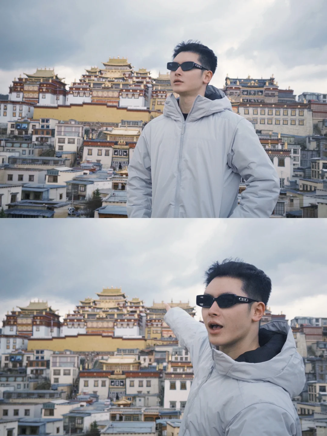 是阴雨天的松赞林🌧️