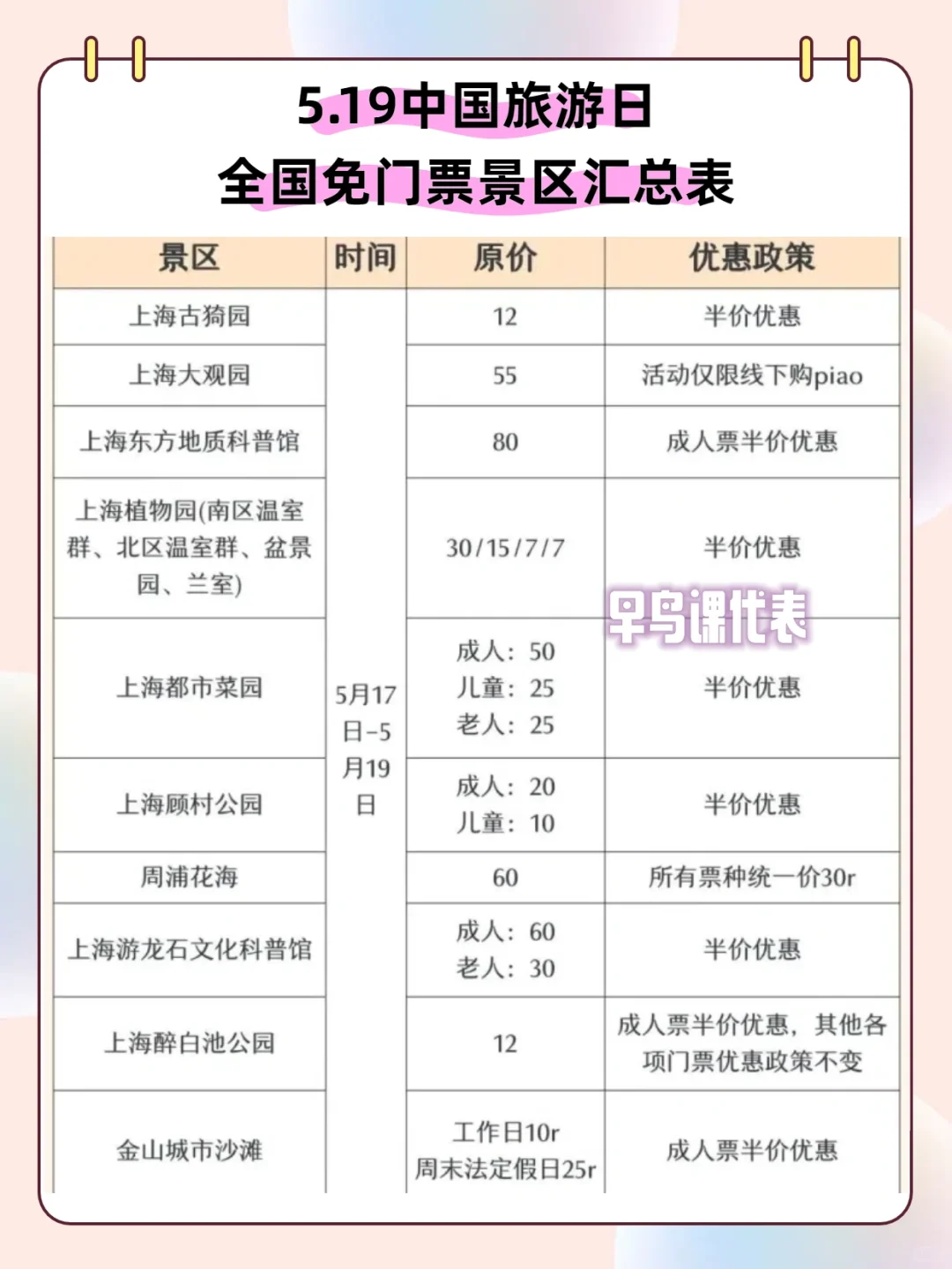 🔥5.19全国多处景区免票，有没有你想去的呀