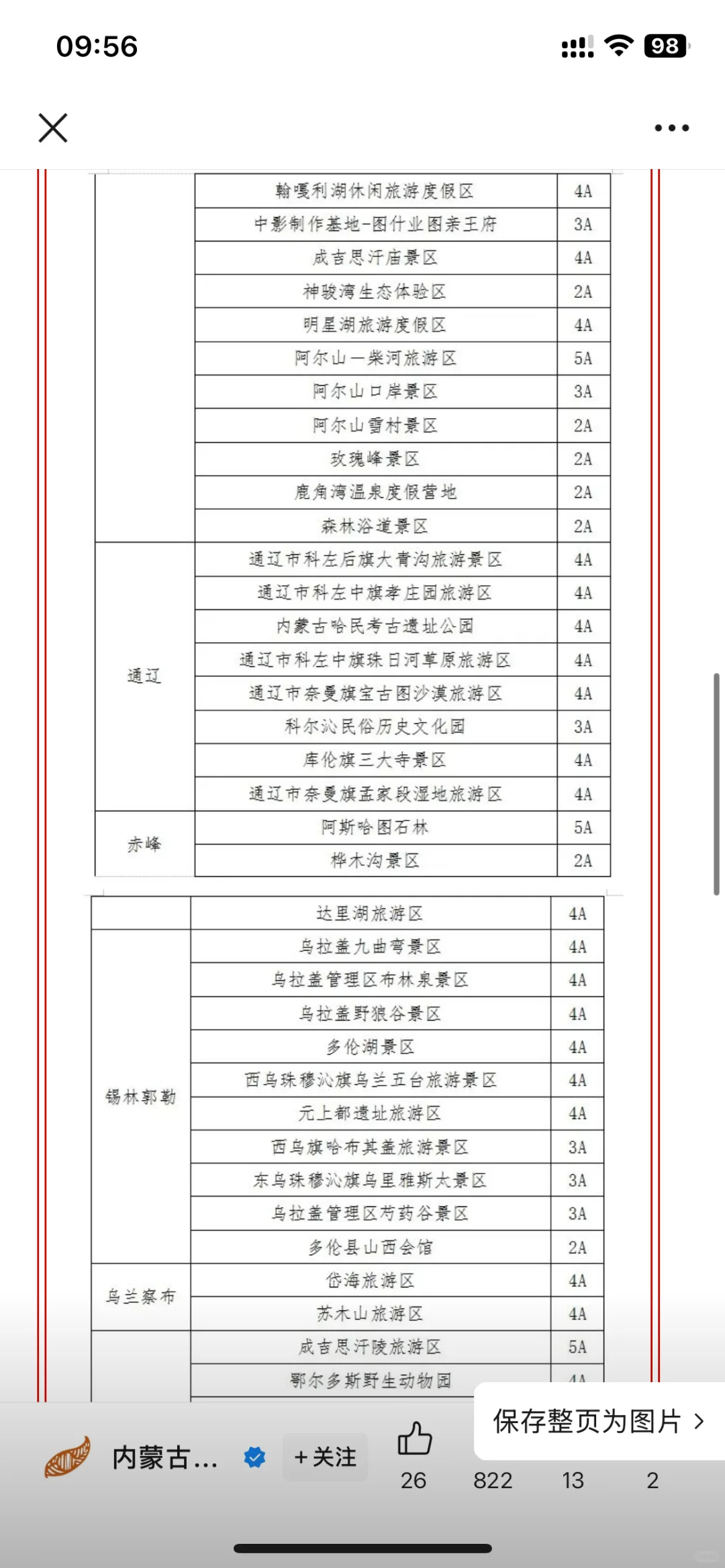 内蒙景美人少，对北京居民免费！