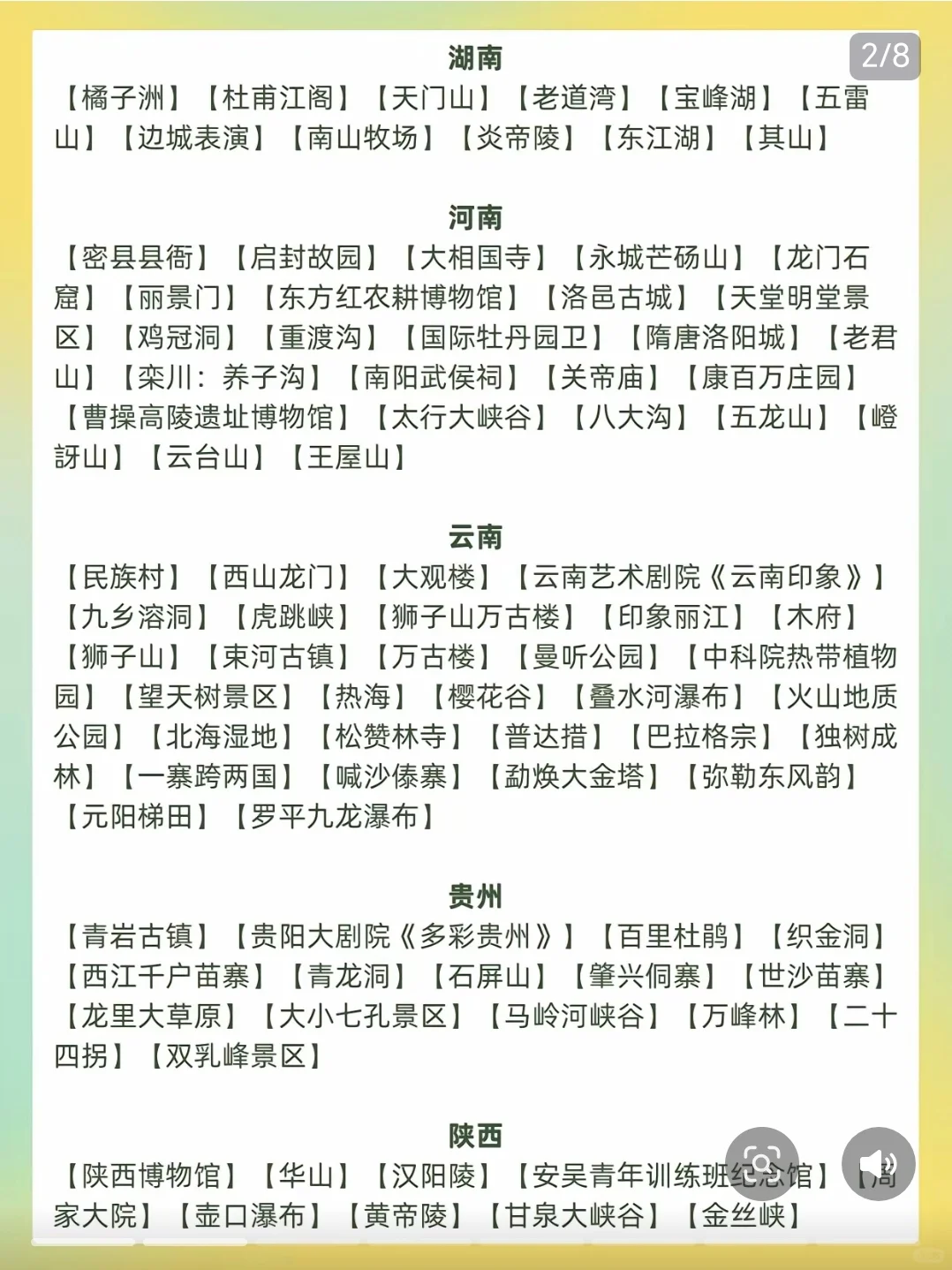 全国600个景点（导游证免费景点）