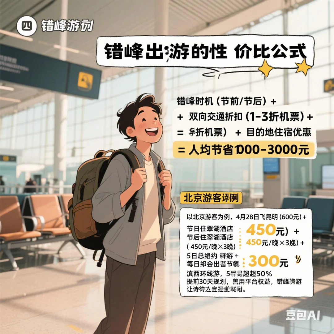 错峰出游，省下的钱够再玩一趟！