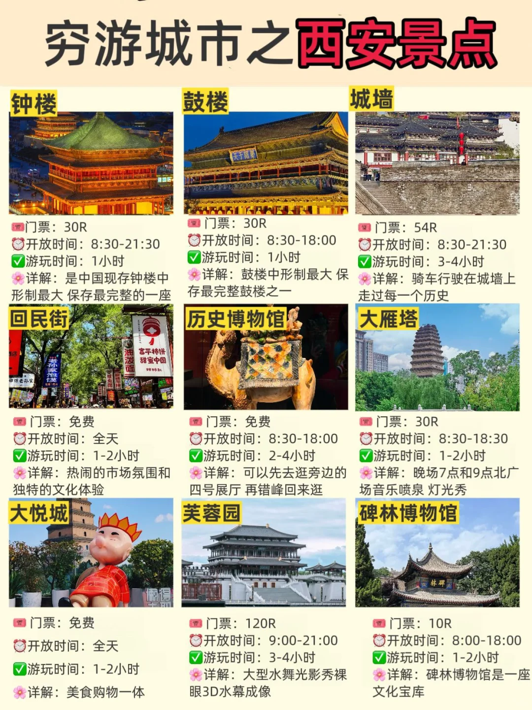 5-6月适合穷游的城市🔥不能错过（西安旅游）