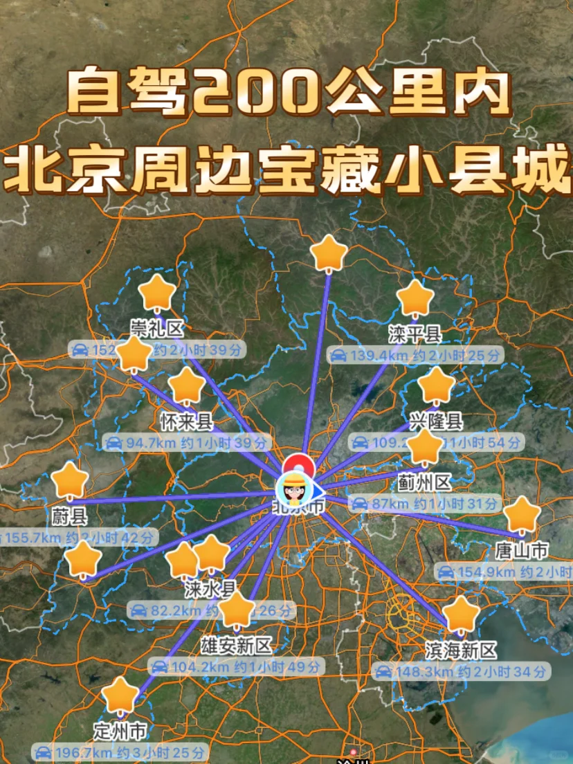 自驾200公里内，北京周边15个宝藏小县城
