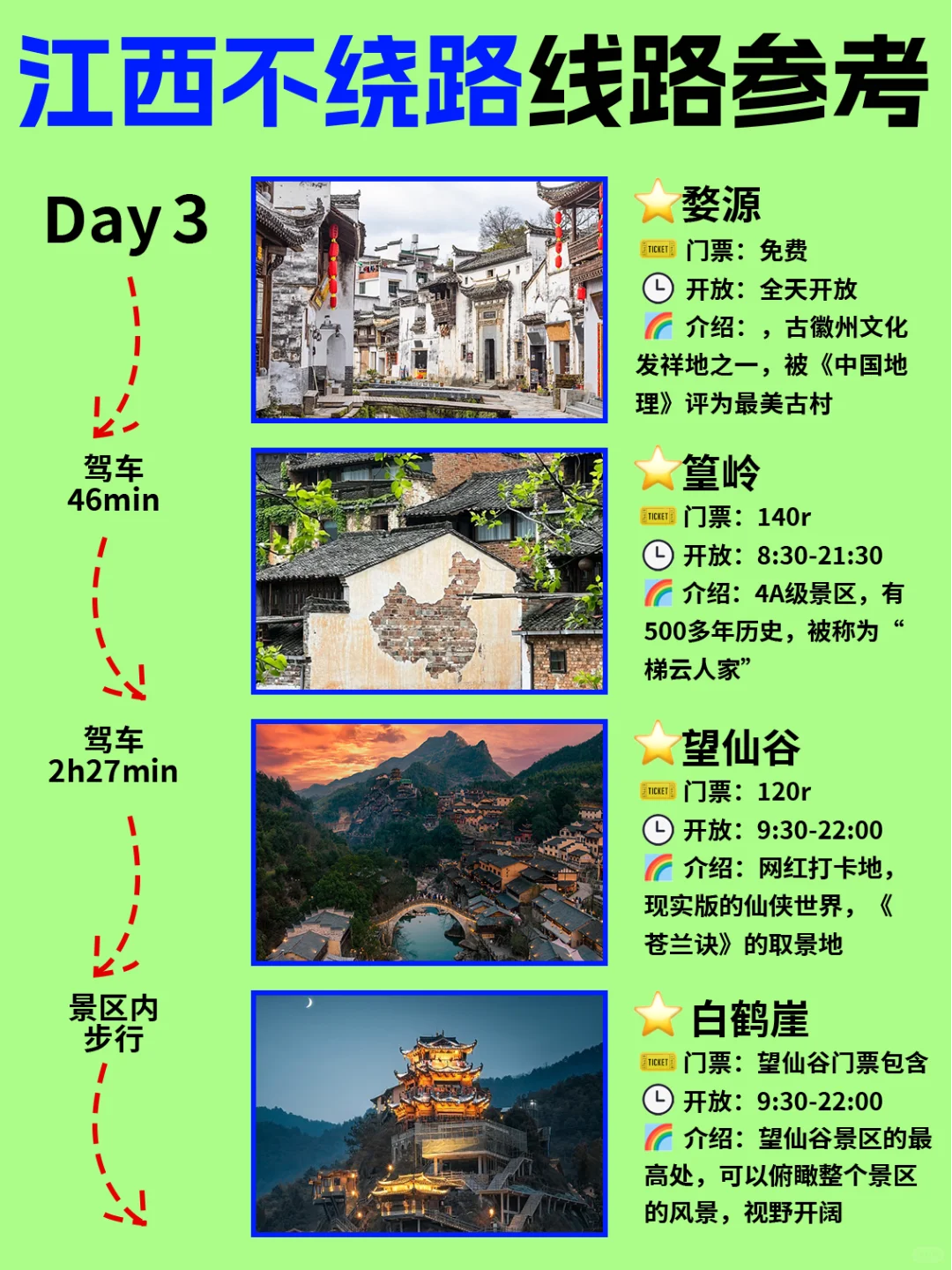 第一次去!江西旅游就这样玩❤