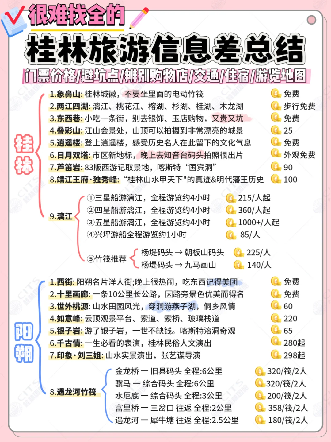 J人男友做的桂林阳朔旅游攻略🔥懒人必看版✅