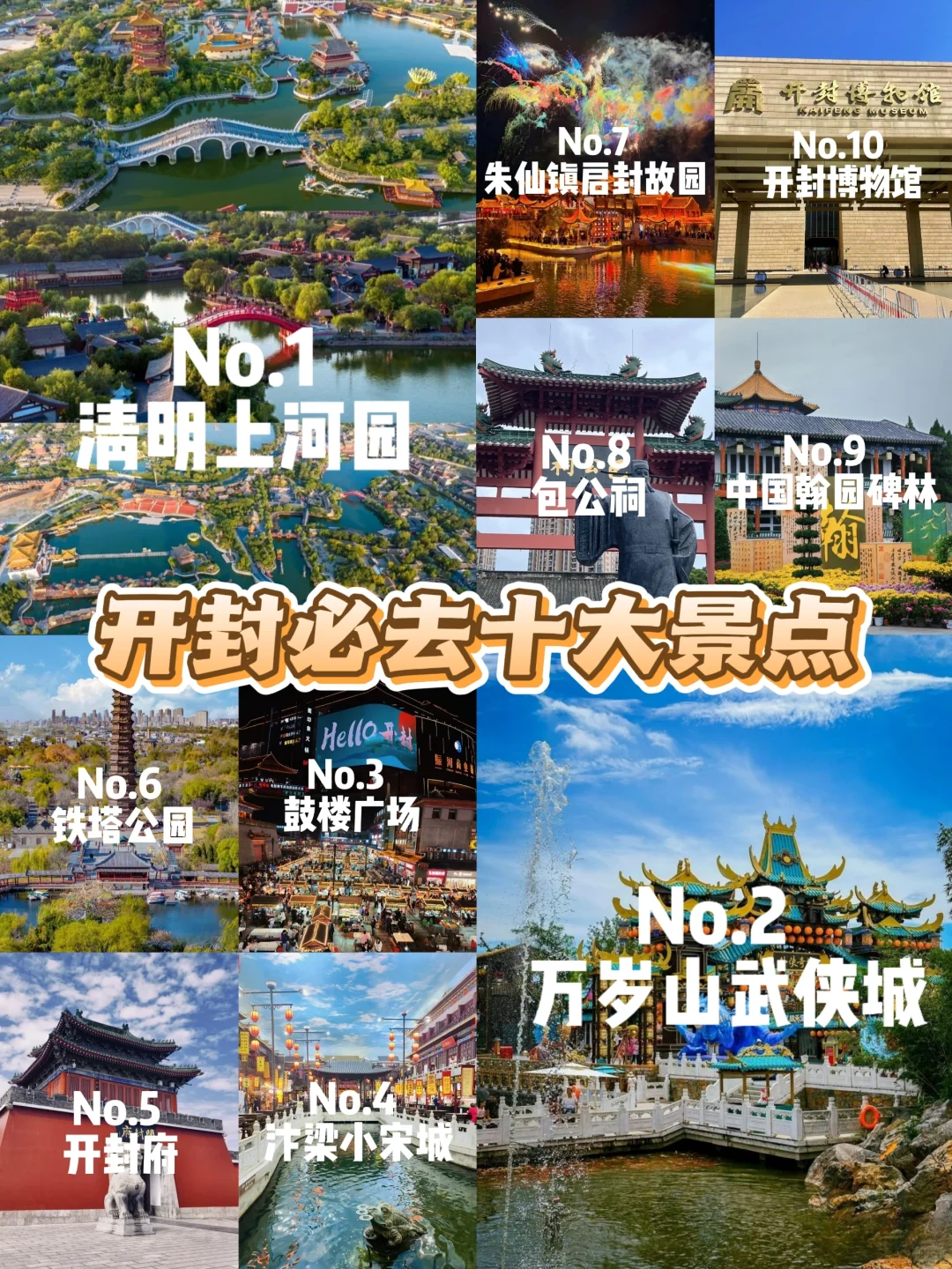 开封必去🔥10大景点‼️开封旅行攻略