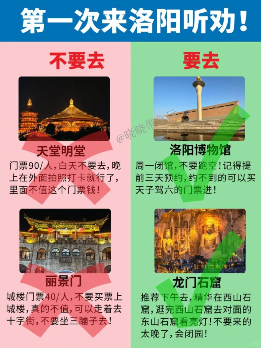 洛阳首游，听劝！主打一个听话照做