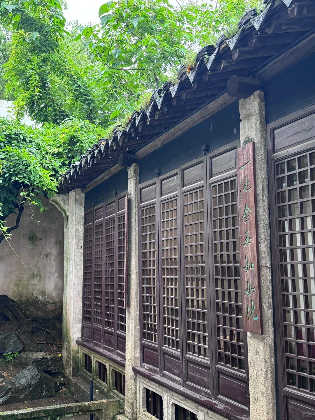 妈妈！原来诗里的烟雨江南长这样…🛶🌧️