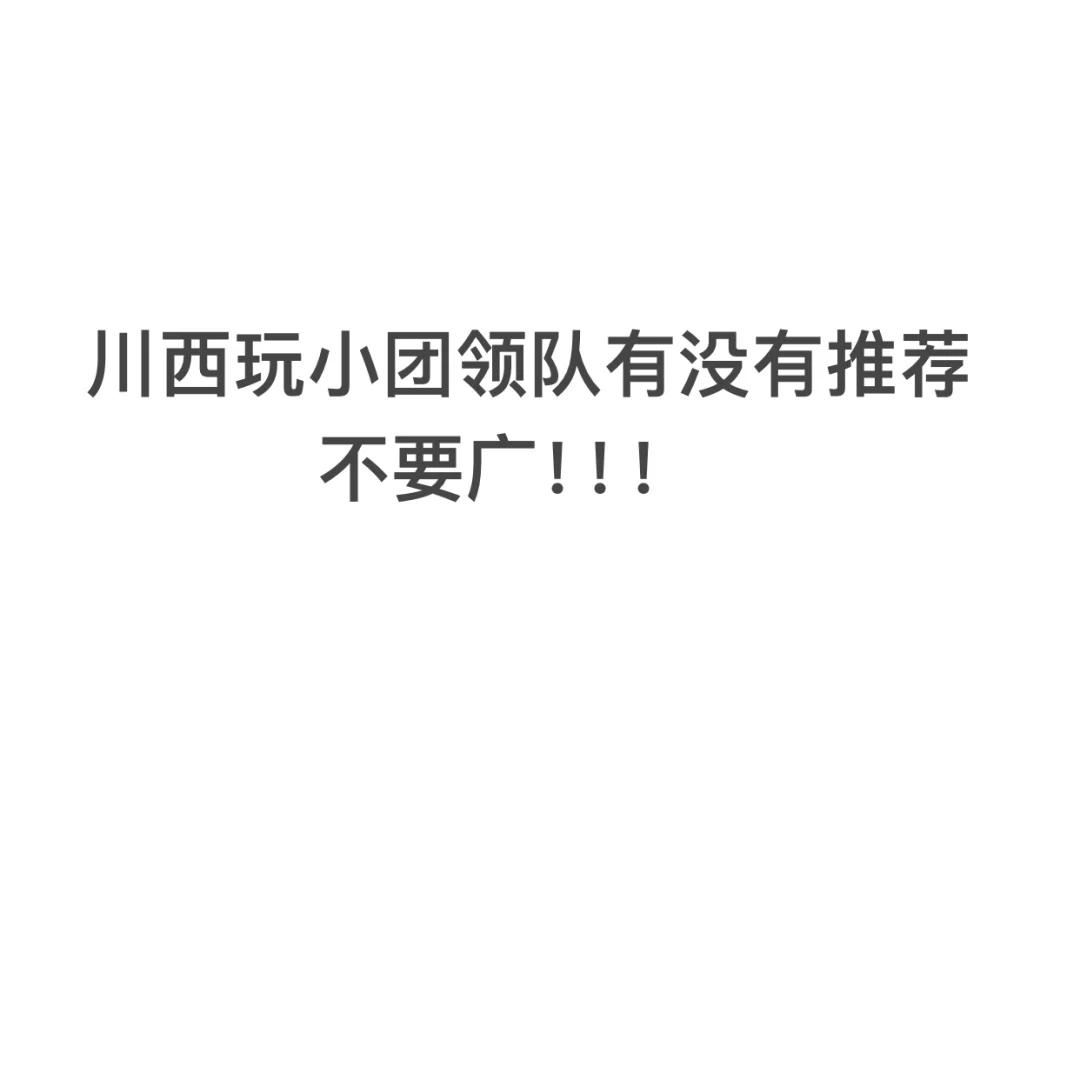 有没有好的小团领队～ 求推荐～
