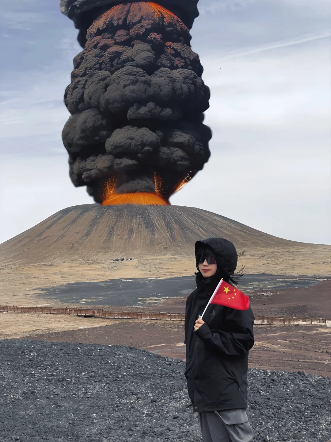 为了这几张照片特地来了乌兰哈达火山🌋
