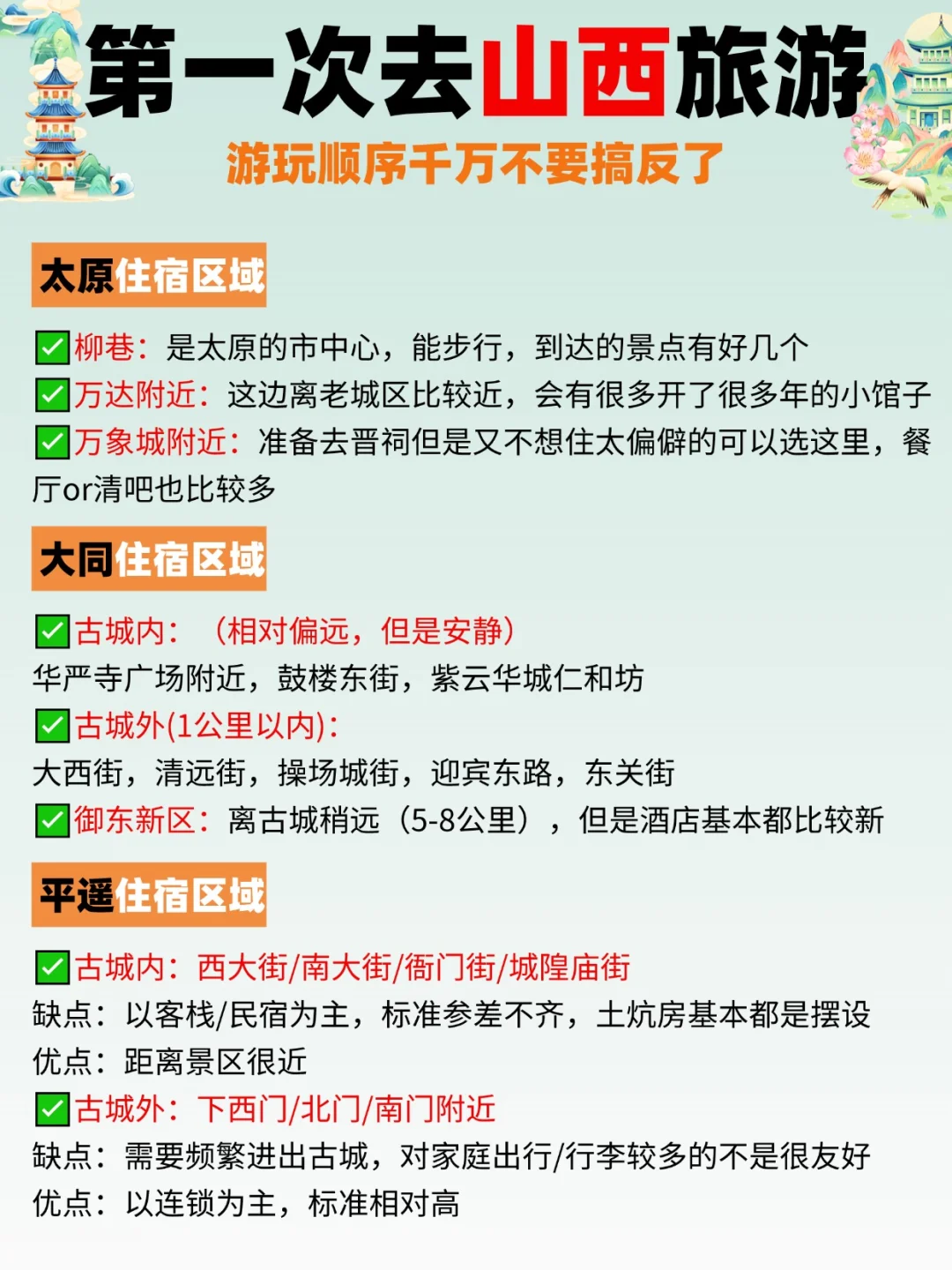 📍山西旅游攻略｜不绕路详细合理安排版❗