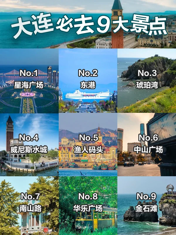 大连必去9大景点💡旅游前必看❗