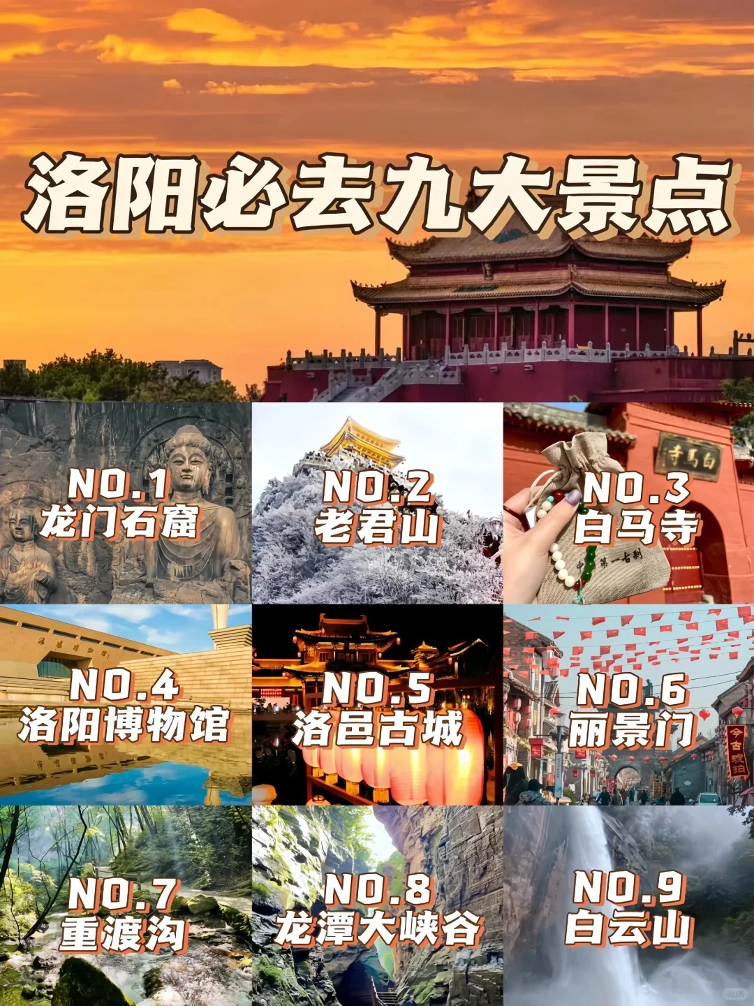 八月份，老洛阳人推荐你最值得去的几个景点