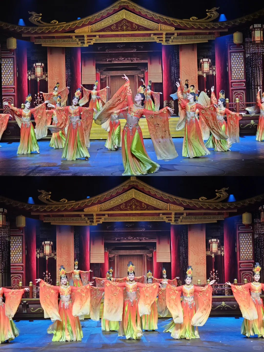 🎵跟着节奏嗨！明月千古情景区蹦迪现场