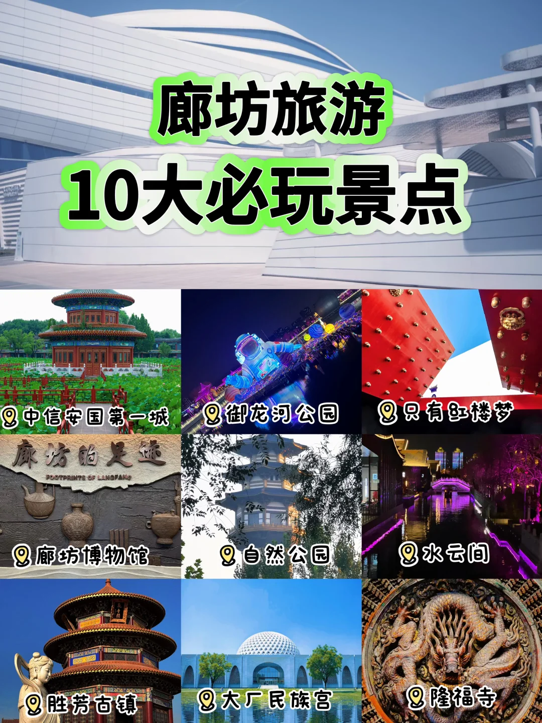 廊坊旅游，10大必玩景点