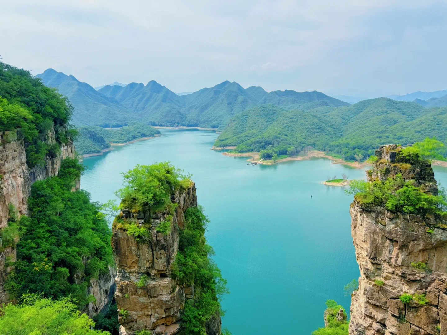 🏞️易水湖的夏天，自带北方小桂林的天然滤镜