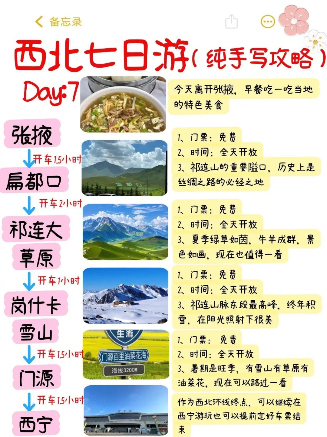 西北旅游攻略 | 七日游（懒人必看）