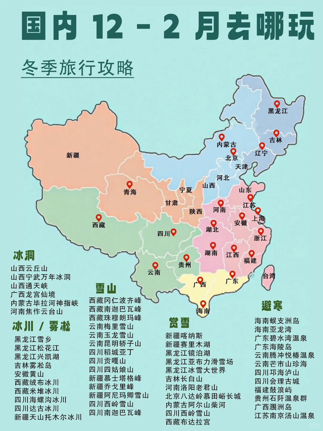 熬夜十天十夜，2025 全国旅游攻略来啦！
